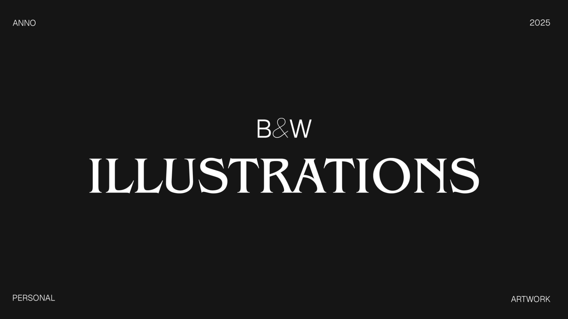 Copertina della serie B&W Illustrations