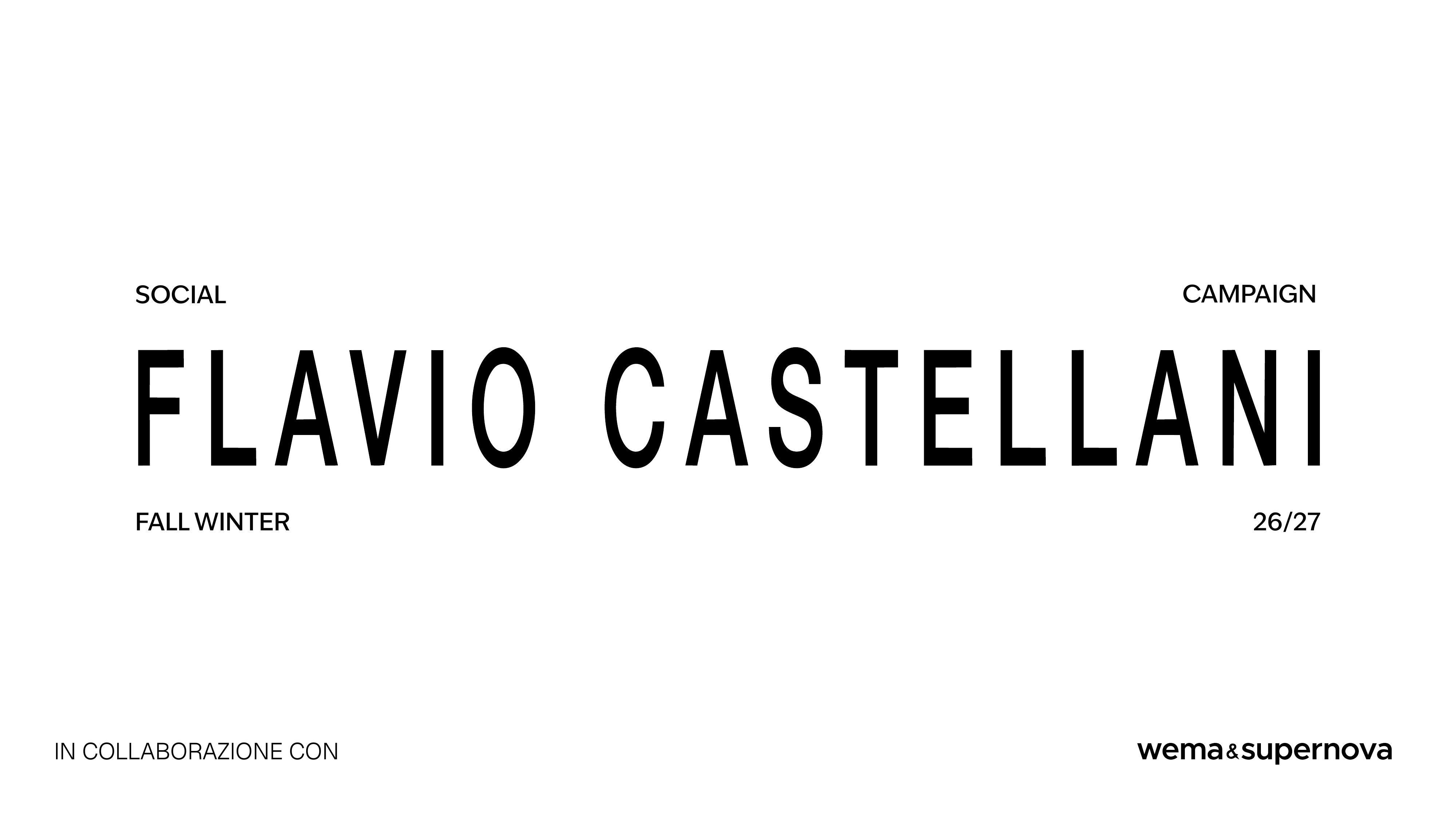 Copertina della social campaign Fall Winter 26/27 per Flavio Castellani