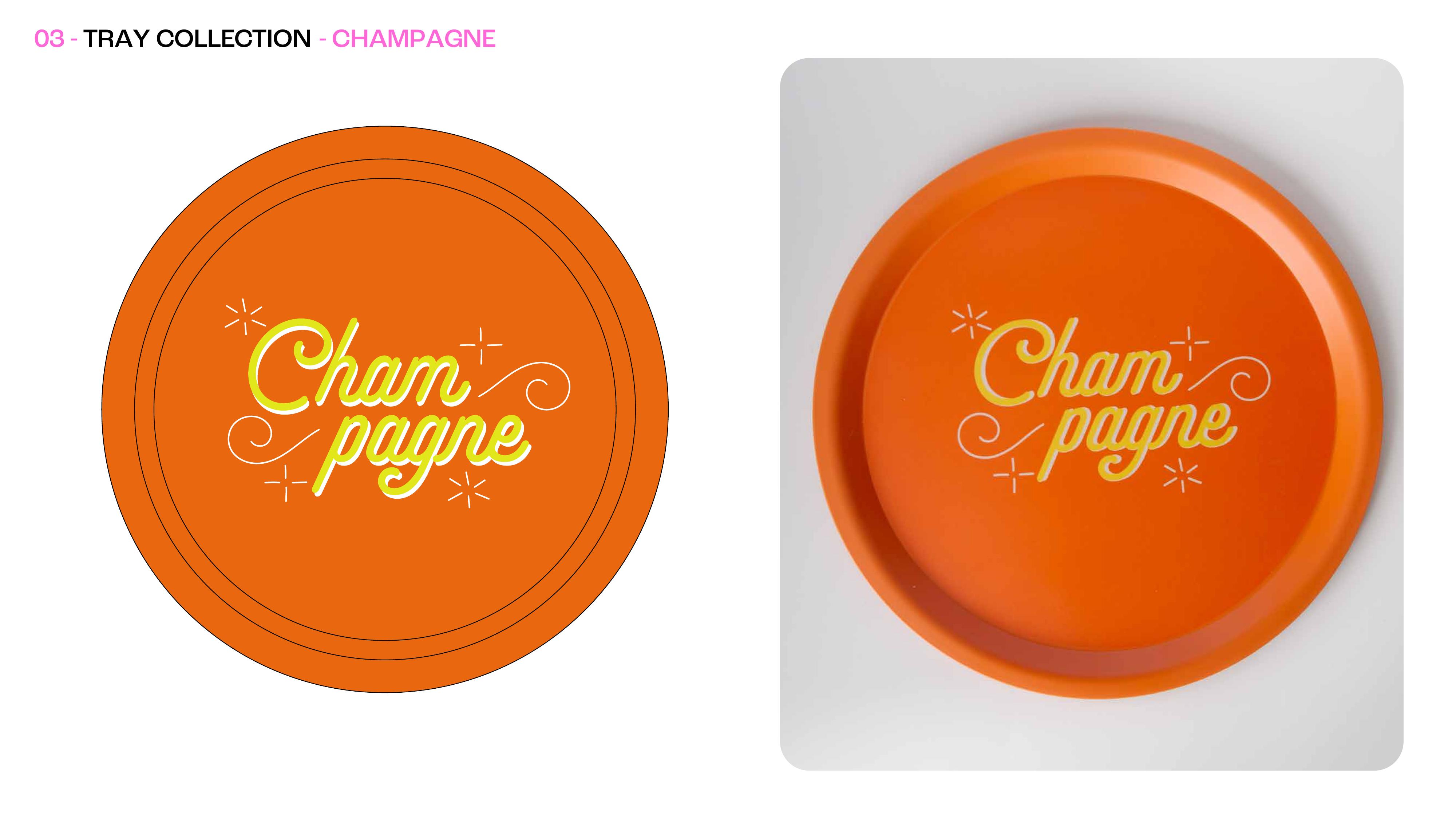 Tray Collection — Champagne