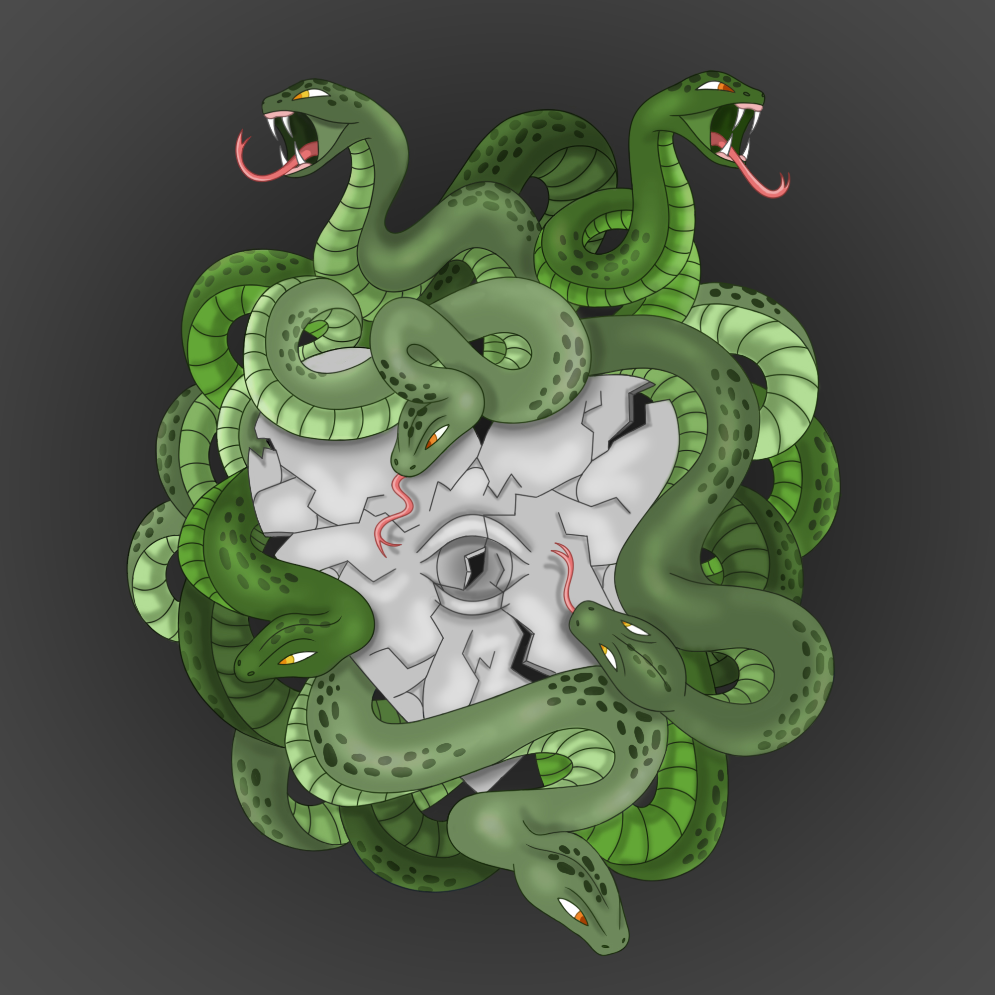 Sacred Hearts — cuore medusa con serpenti