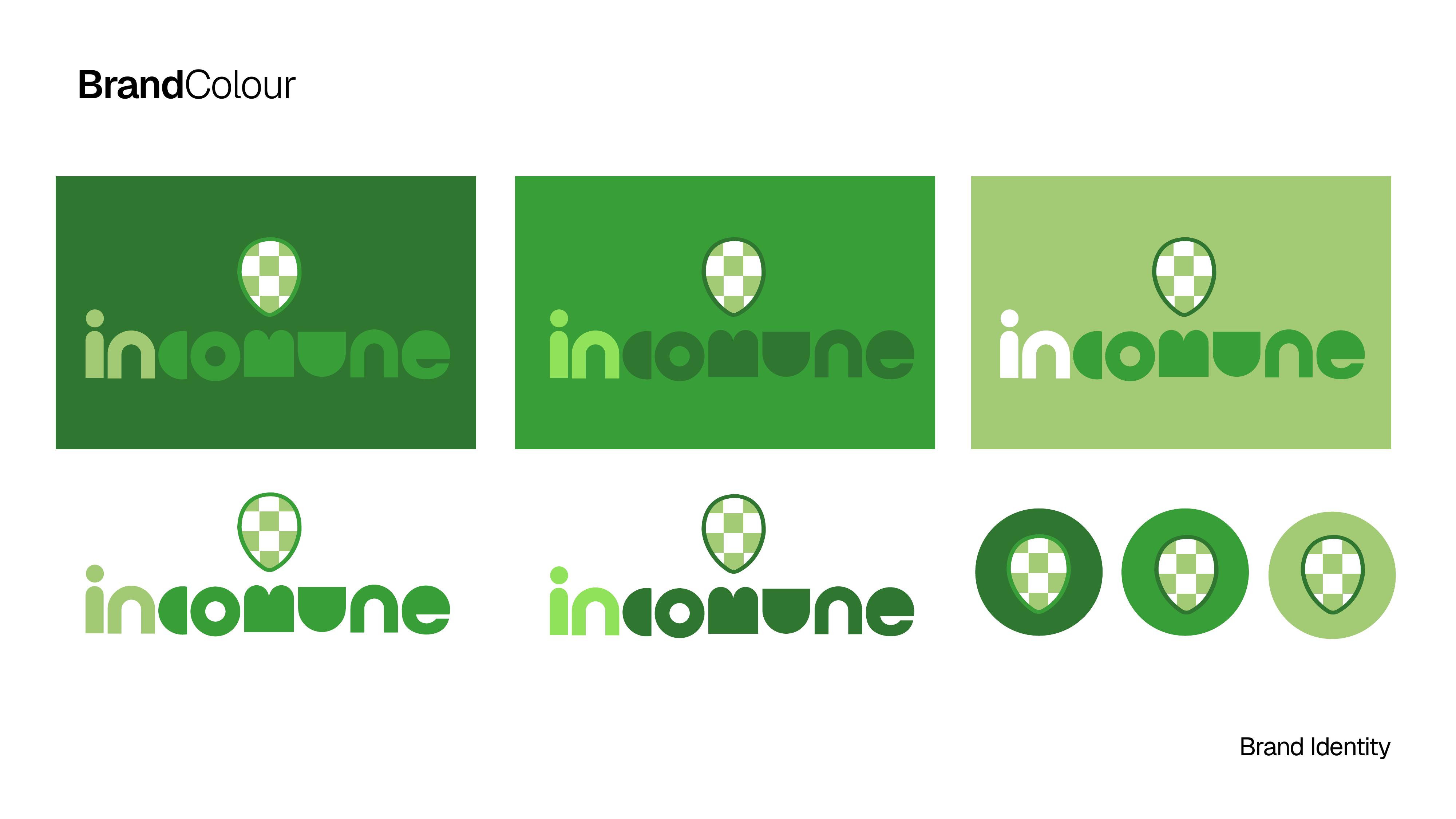 Applicazioni del logo sui fondi colorati